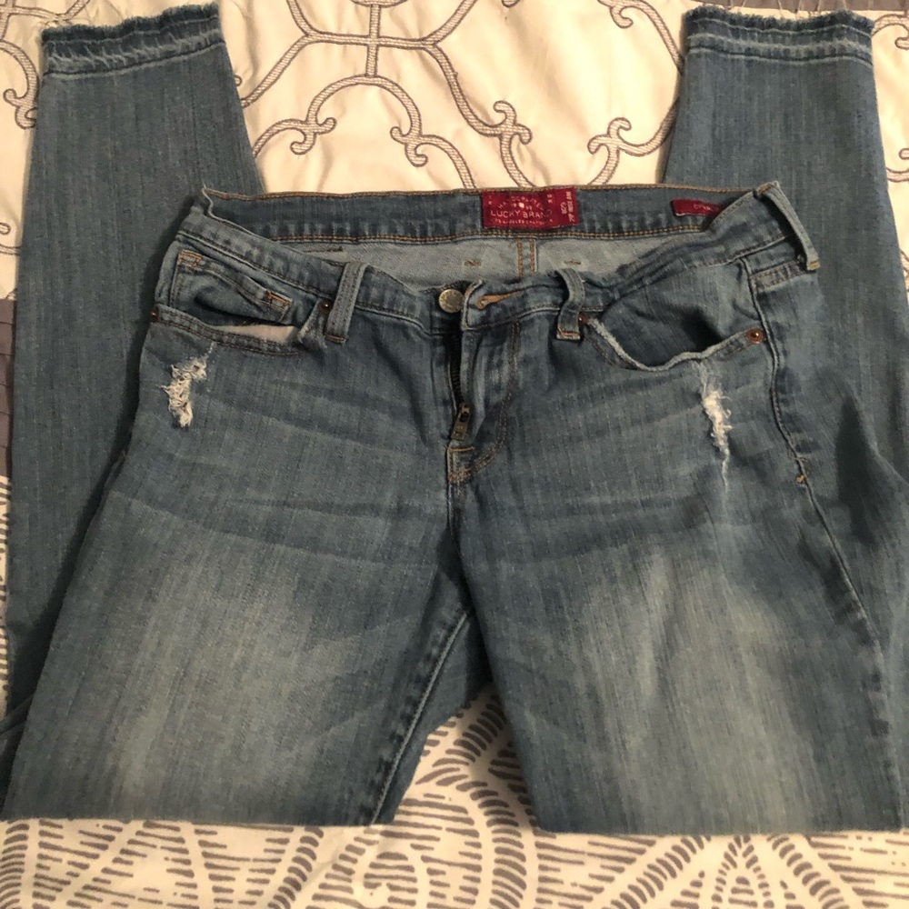 Lucky ripped jeans